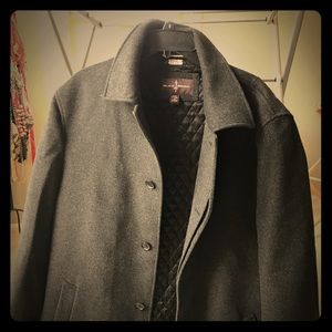 Wool/cashmere Men's Peacoat - Lord & Taylor
